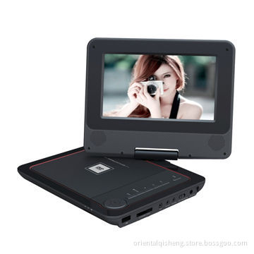 7-inch Portable DVD Player with USB and Card Reader, TV Tuner, Game Function